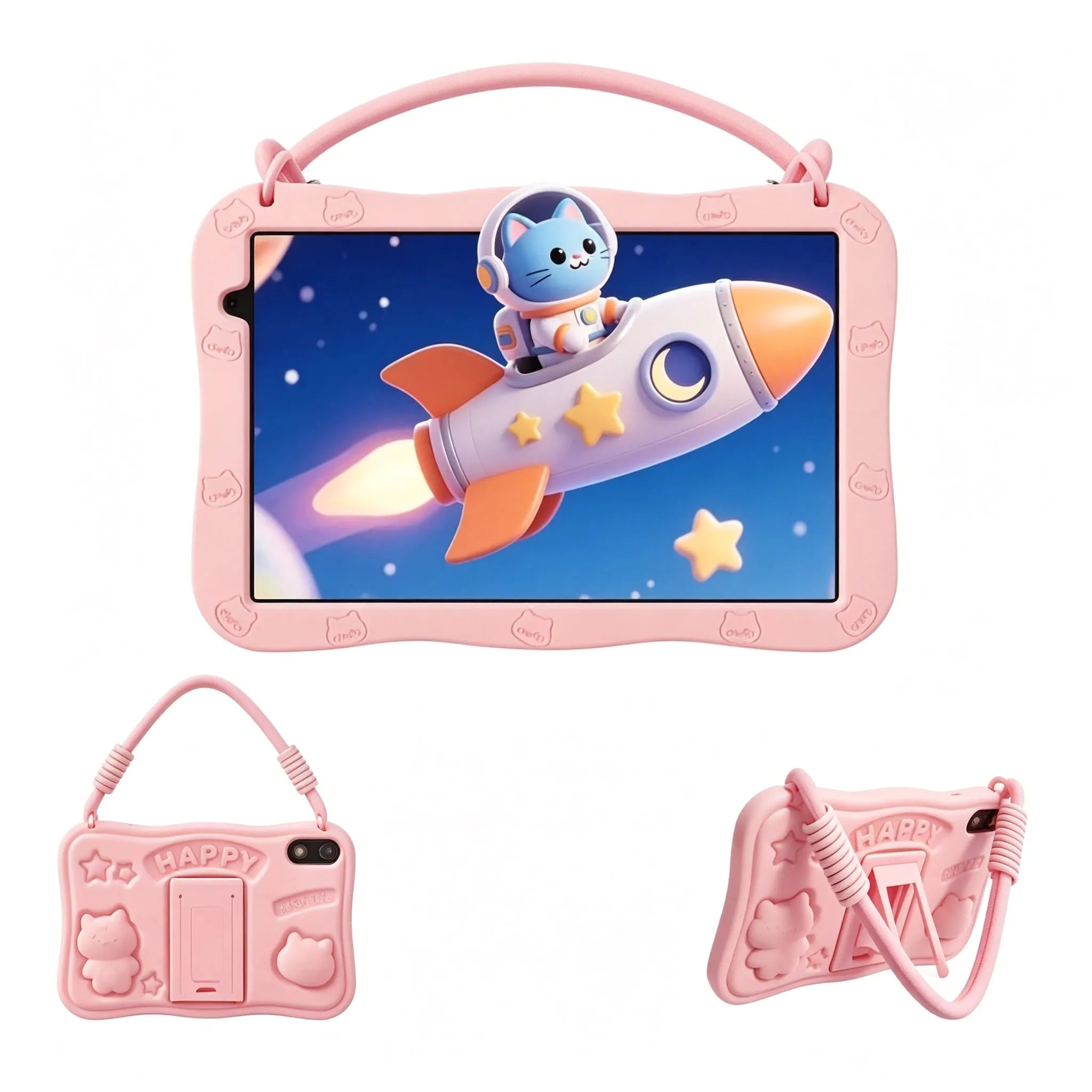 PRITOM Kids Tablet 10 inch Android 15 - Pink/Blue