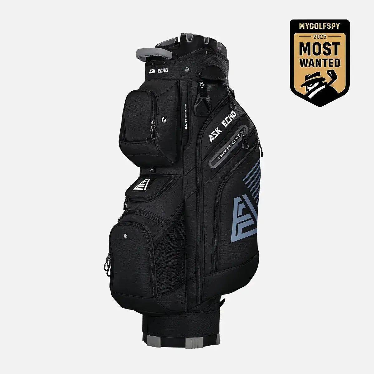 Golf T-LOCK Cart Bag 14 Way Organizer Dividers Quiet Golf Bag